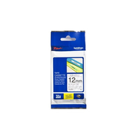 Fita Laminada de 12mm - Mate/Preto para P-Touch 
