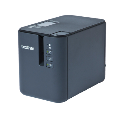 PT-P950NW - Rotuladora eletrónica profissional com ligação a PC, rede cablada e WiFi para maior flexibilidade, Larguras de fita: 3,5 / 6 / 9 / 12 / 18 / 24 / 36mm, Corte de fita automático - Adaptador CA - Conexão a PC - Rede cablada - WiFi 