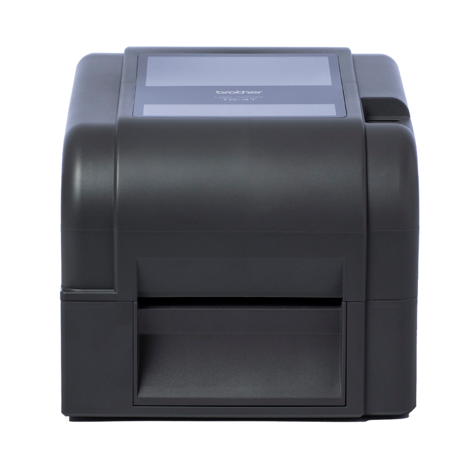 TD-4520TN - Impressora de etiquetas e talões de transferência térmica e tecnologia térmica direta para uso comercial com placa de rede e uma resolução de 300 ppp, Largura de impressão até 105,7 mm, Velocidade 127 mm/sg., Conexão USB, porta serie, USB host