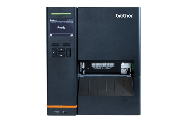 TJ-4520TN - Impressora industrial de etiquetas de transferência térmica e tecnologia térmica direta com uma resolução de 300 ppp. Placa de rede, série, duplo host USB  e design robusto, para elevados volumes de impressão 