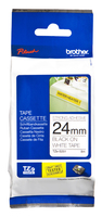 Fita Laminada de 24mm - Branco/Preto (super-adesiv
