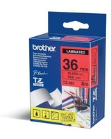 Fita Laminada de 36 mm - Vermelho / Preto, para P-