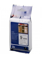 Fita não Laminada de 9 mm - Branco/Preto para P-To