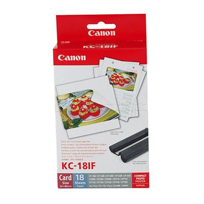 KC-18IF 18 autocolantes de tamanho de cartão de crédito de 54 x 86 mm (2,1 x 3,4