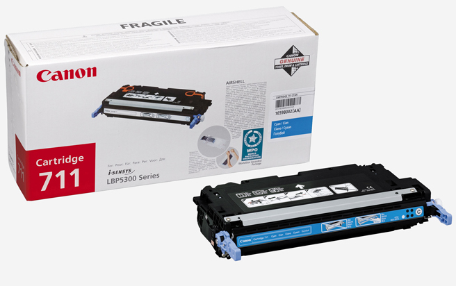 711C - Cartridge Cyan para LBP-5300 (6,000 prints 5% / ISC19752) 