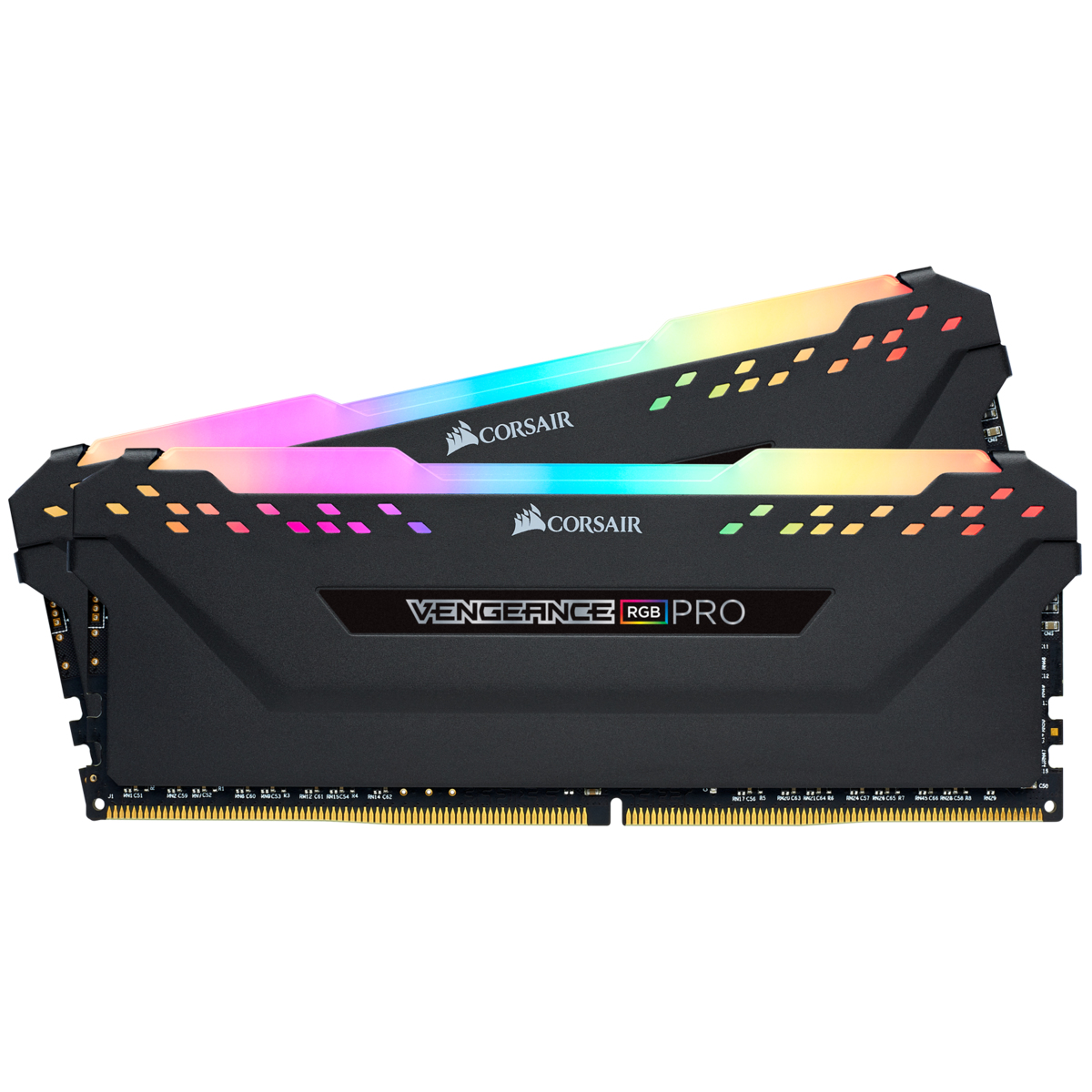 Pack 2x 8GB (16GB) DDR4  CL16 3200Mhz Vengeance RGB PRO Black (AMD Optimized) 