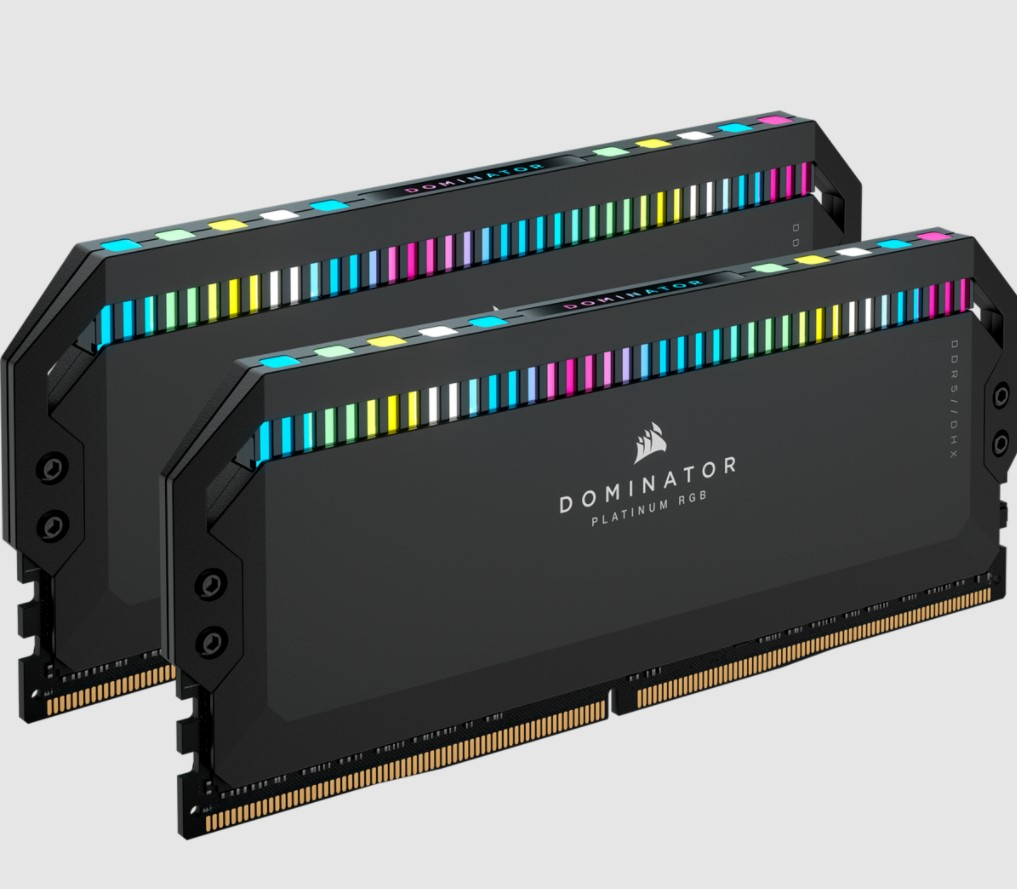 DDR5, 5600MT/s 32GB 2x16GB DIMM, Unbuffered, 36-36-36-76, Std PMIC, XMP 3.0,  Dominator Platinum RGB DDR5 Black Heatspreader, RGB LED, 1.25V 