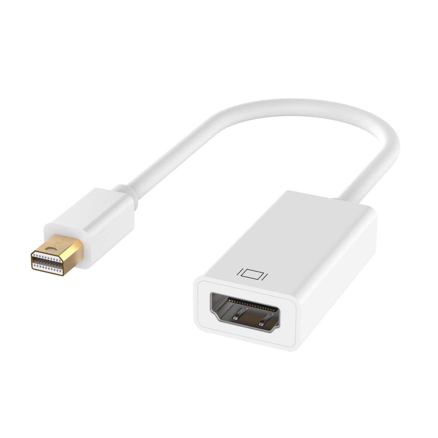 Adaptador Mini DisplayPort - HDMI, M/F, 0.15mt, DP 1.1a compatível 