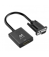 Cabo Conversor VGA macho - HDMI fêmea com audio 0.