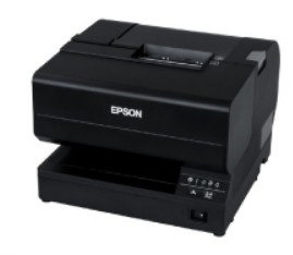 TM-J7700 (301) W/O MICR, BLACK, INC PSU, EU - Tecnologia: Jacto de tinta, Impressão: Preto, Tipo de papel: Talão, USB 2.0 Tipo B, Interface Ethernet (100 Base-TX/10 Base-T), Abertura automática da gaveta, Ecrã do cliente 