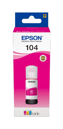 104 EcoTank Magenta ink bottle 