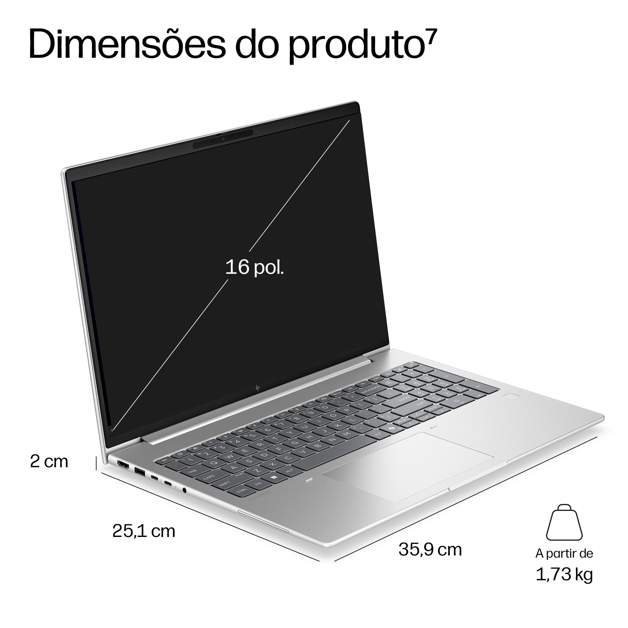 HP EB6G2I16AI U7 366H 16" 24GB 512GB PC