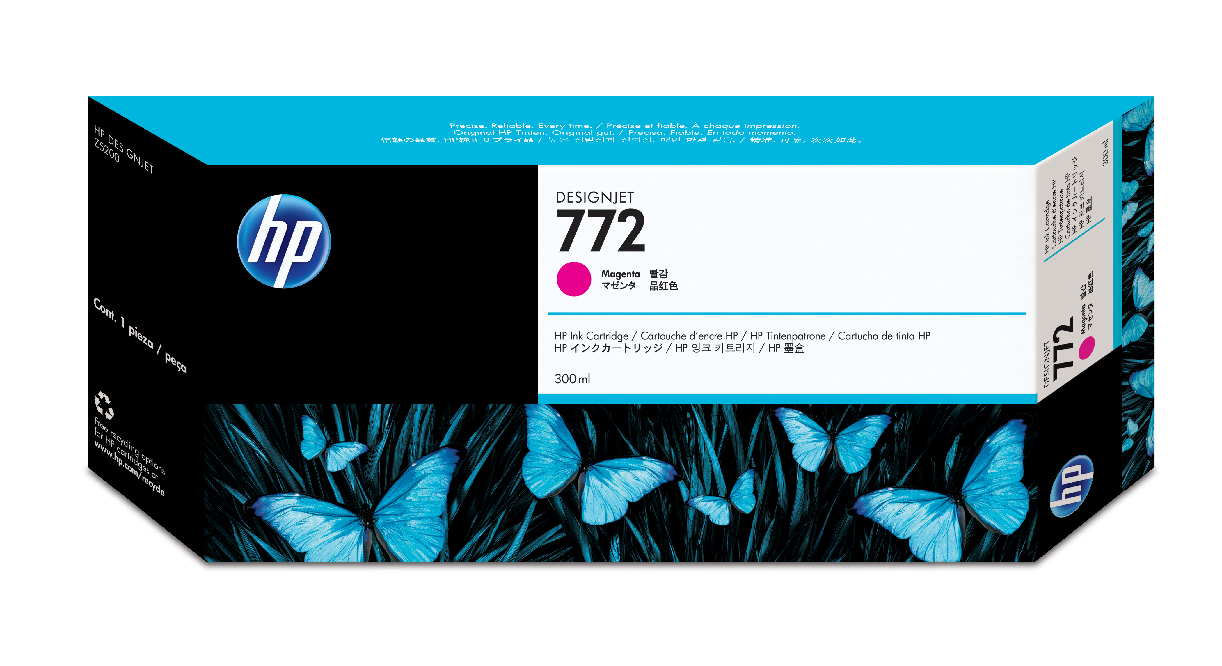 HP 772 300-ml Magenta DesignJet Ink Cartridge  