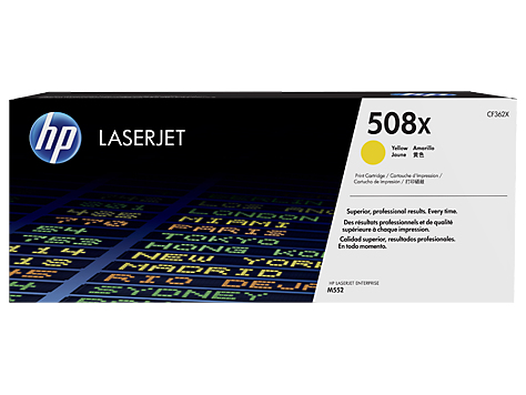 HP 508X High Yield Yellow Original LaserJet Toner Cartridge (CF362X) 