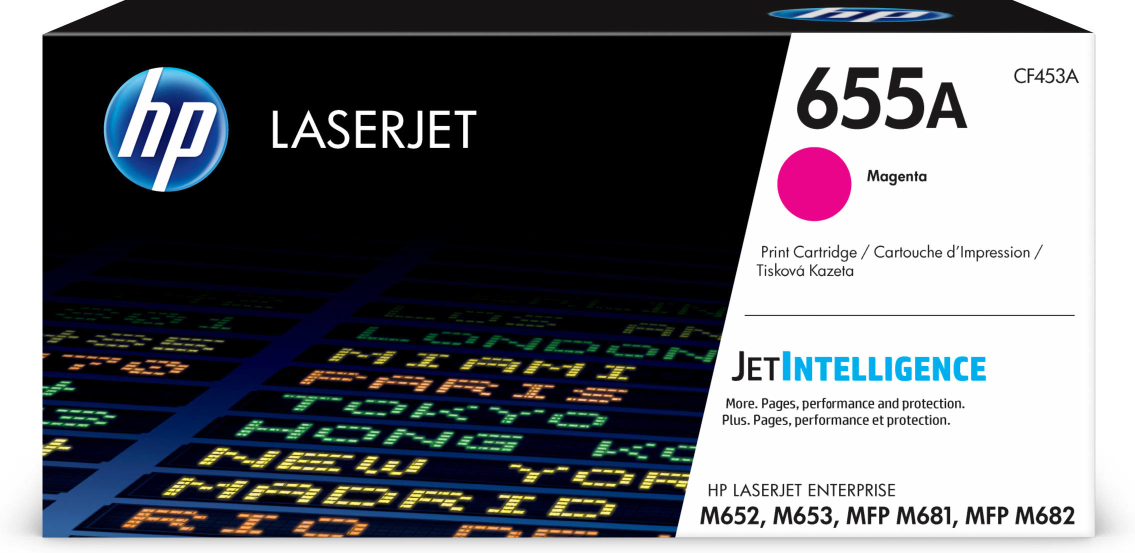 HP 655A Magenta Original LaserJet Toner Cartridge (CF453A) 