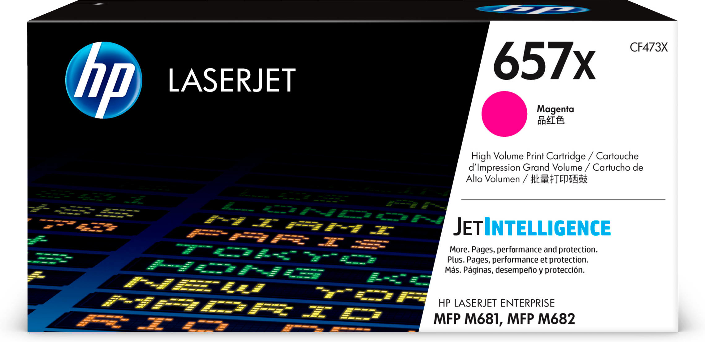 HP 657X High Yield Magenta Original LaserJet Toner Cartridge (CF473X) 