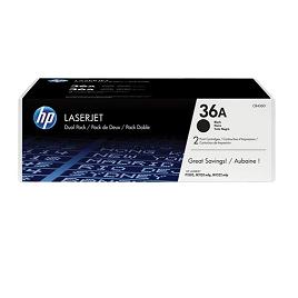 HP 36A Black Dual Pack LaserJet Toner Cartridges 
