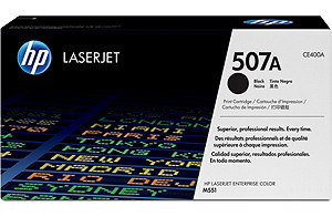HP 507A Black LaserJet Toner Cartridge 