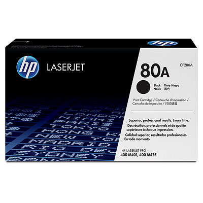 HP 80A Black LaserJet Toner Cartridge 