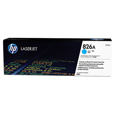 HP 826A Cyan LaserJet Toner Cartridge (CF311A)