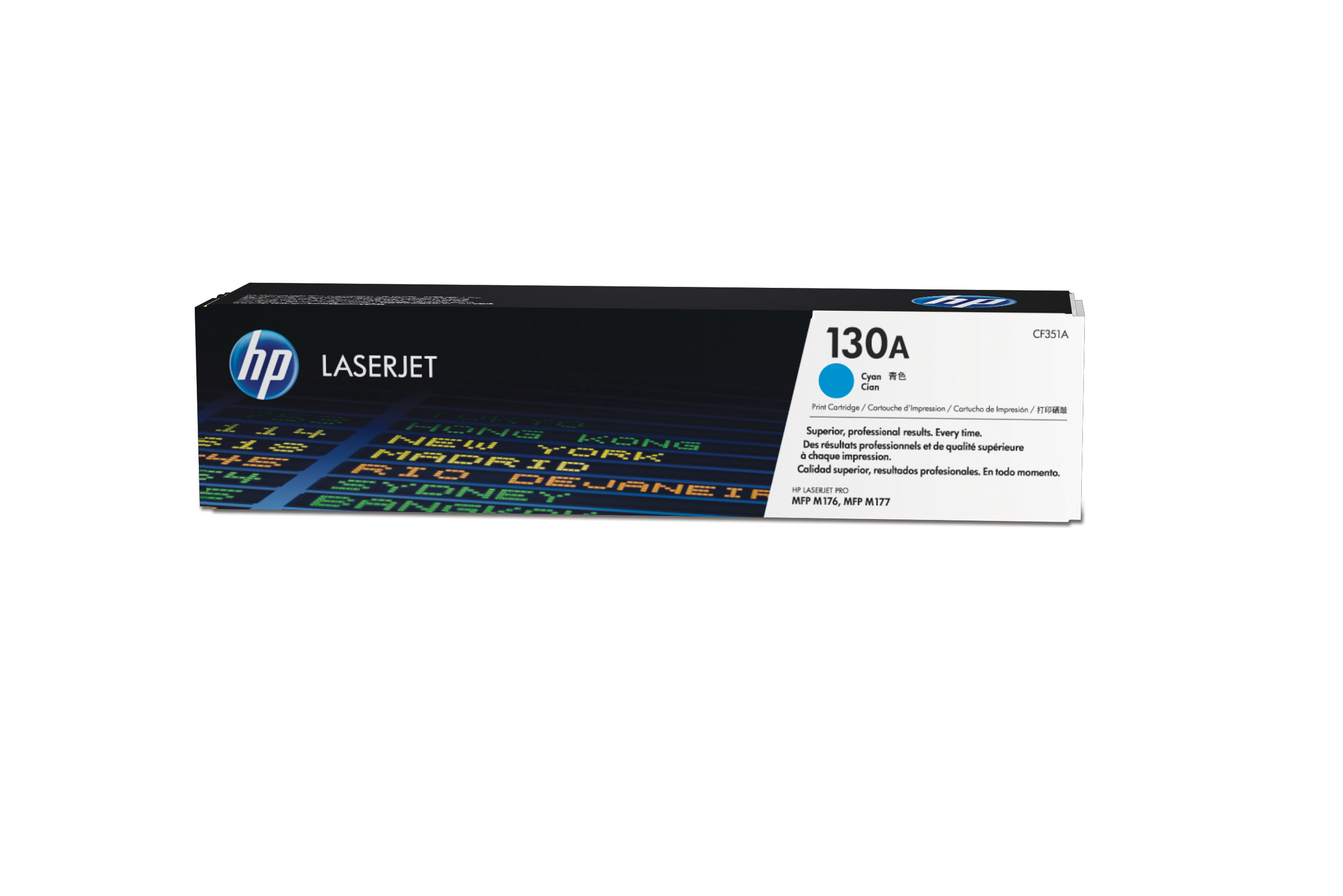 HP 130A Cyan LaserJet Toner Cartridge (CF351A) 