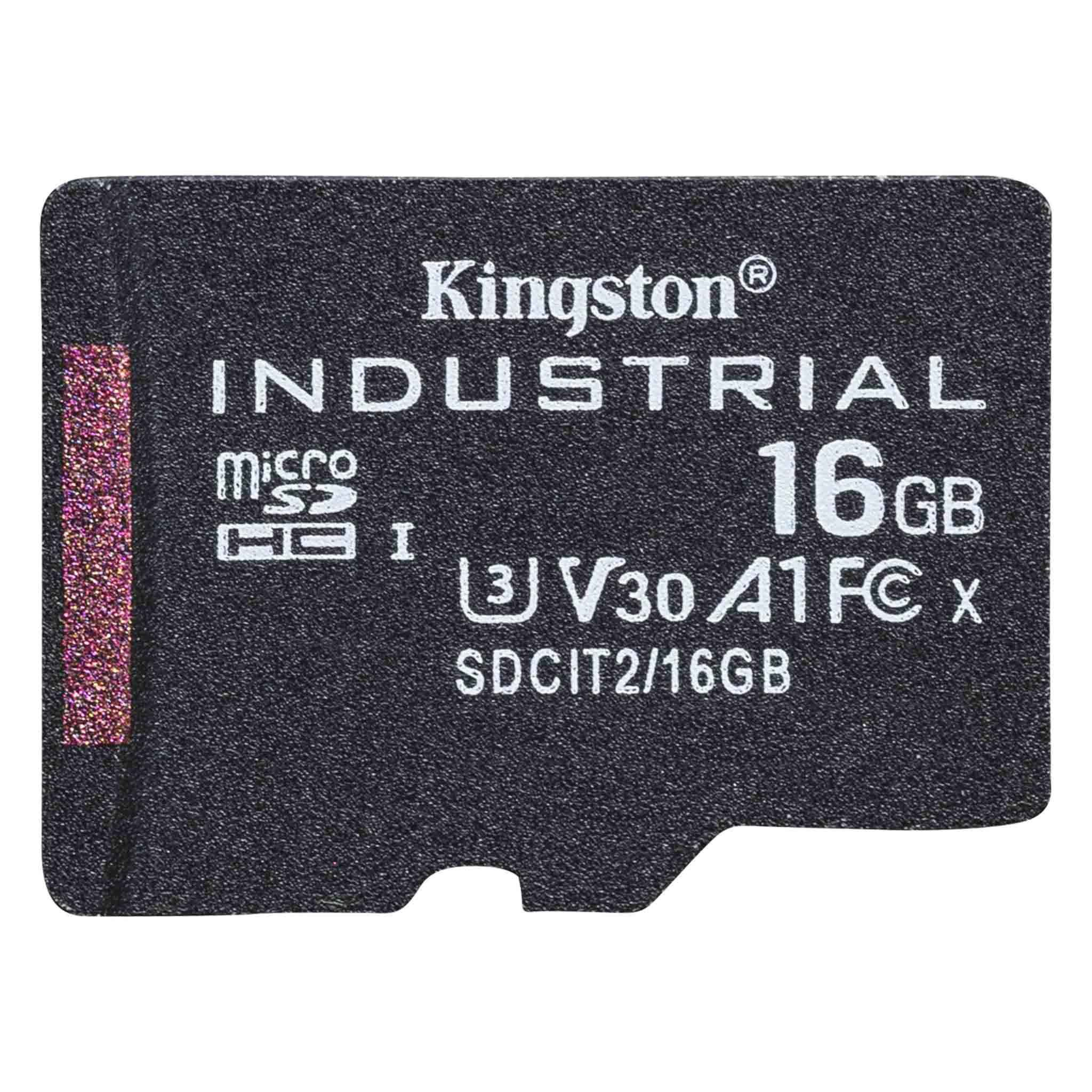 Micro SDHC 16GB Industrial C10 A1 pSLC Card Single Pack w/o Adapter 