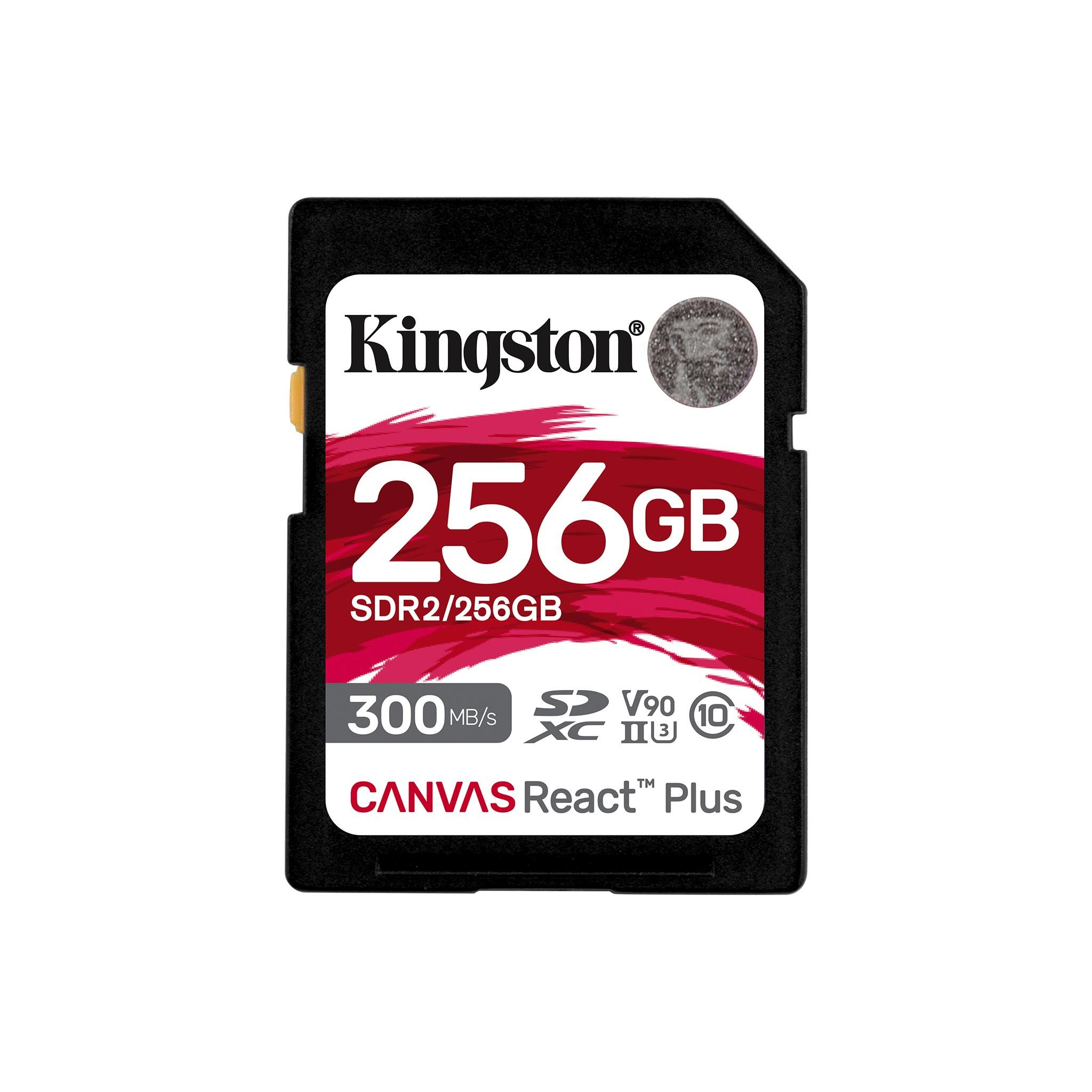 SDXC Card 256GB Canvas React Plus UHS-II 300R/260W U3 V90 for Full HD/4K/8K 
