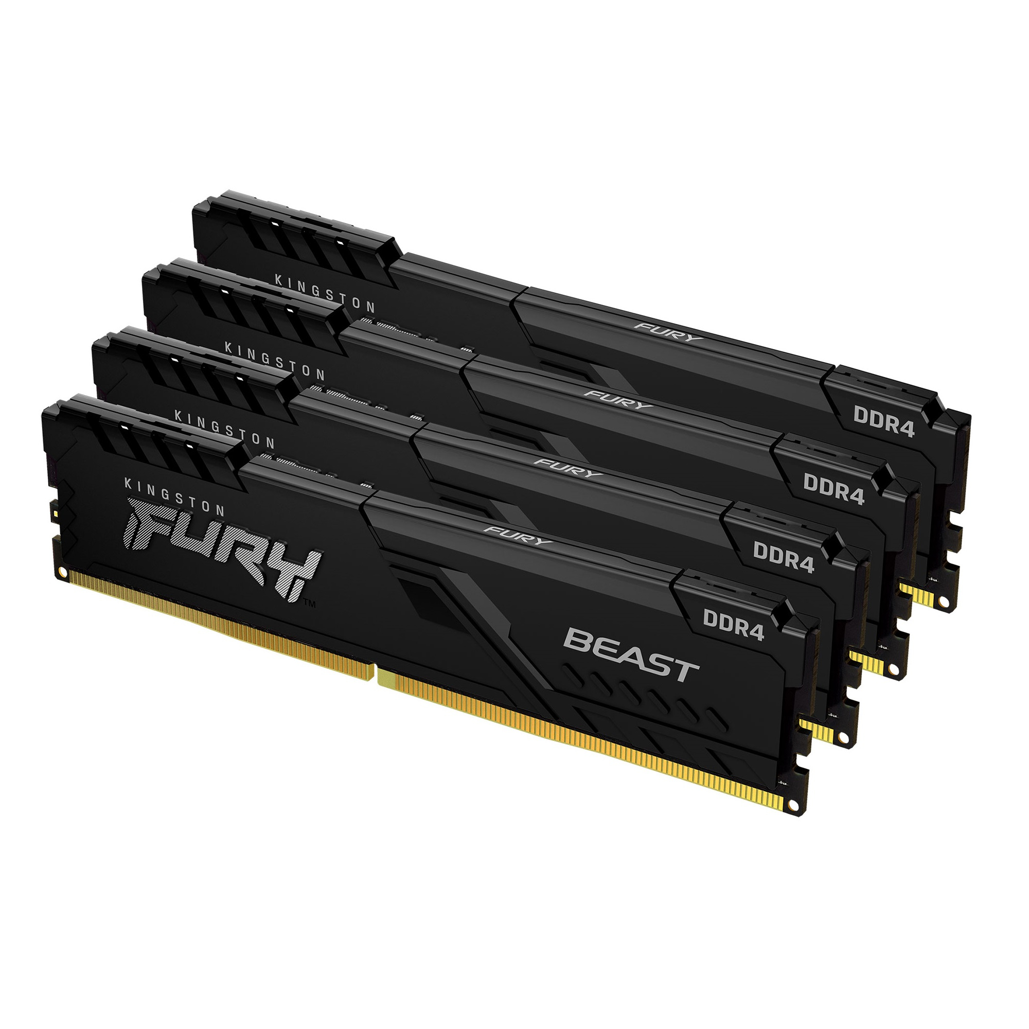 128GB 2666MHz DDR4 CL16 DIMM (Kit of 4) FURY Beast Black 