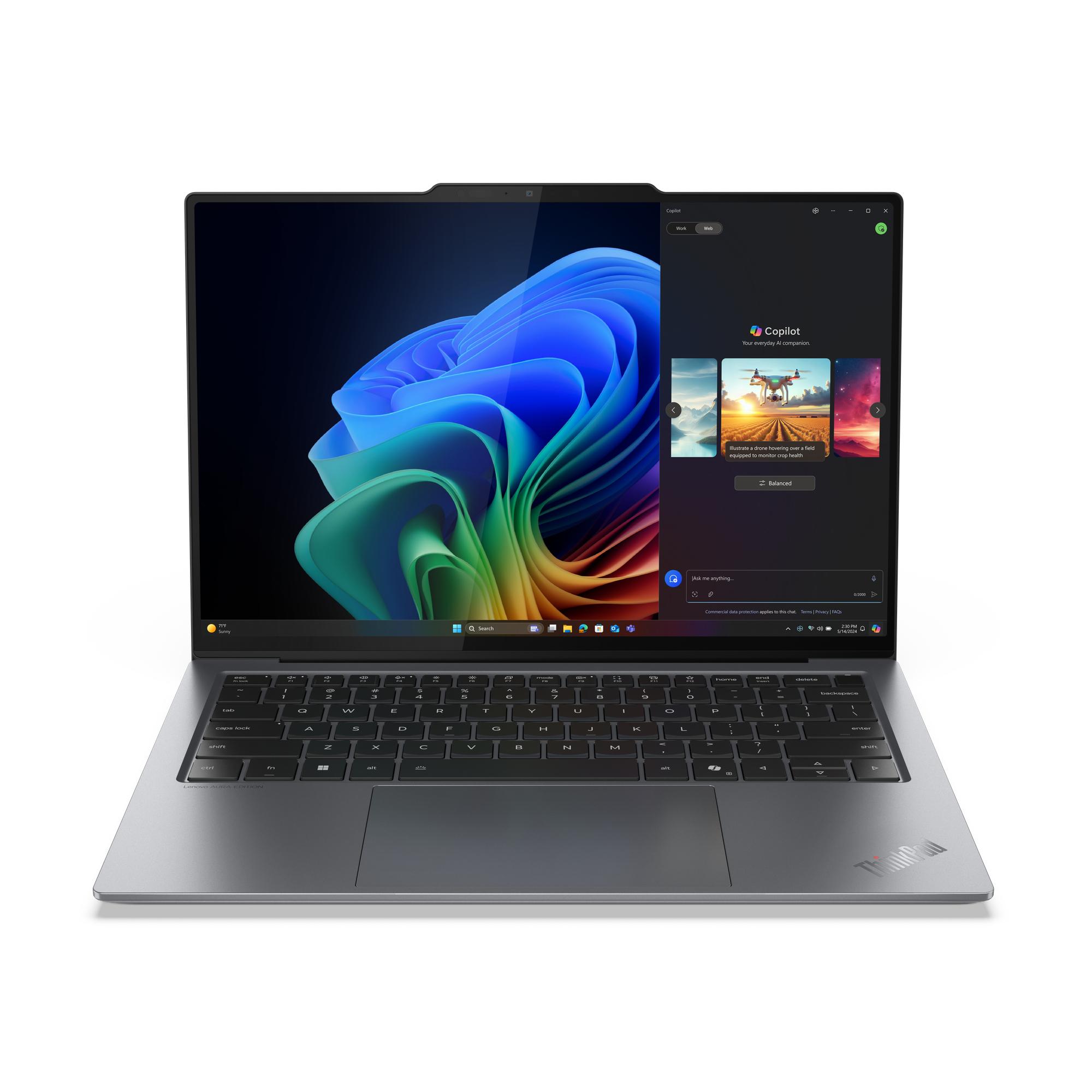 ThinkPad X9-14 G1, Intel Ultra 7 258V, 14" 2.8K Touch, 32.0GB, 1x1TB SSD M.2 2242, Intel Arc Graphics 140V, Intel®BE201,BT 5.4, No Wired Ethernet, FPR, 8MP RGB+IR, 3 Cell Li-Pol 55Wh, 65W, 3YR Premier NBD, CO2 Offset, Backlit, Black/Grey, W11P64 POR/ENG >