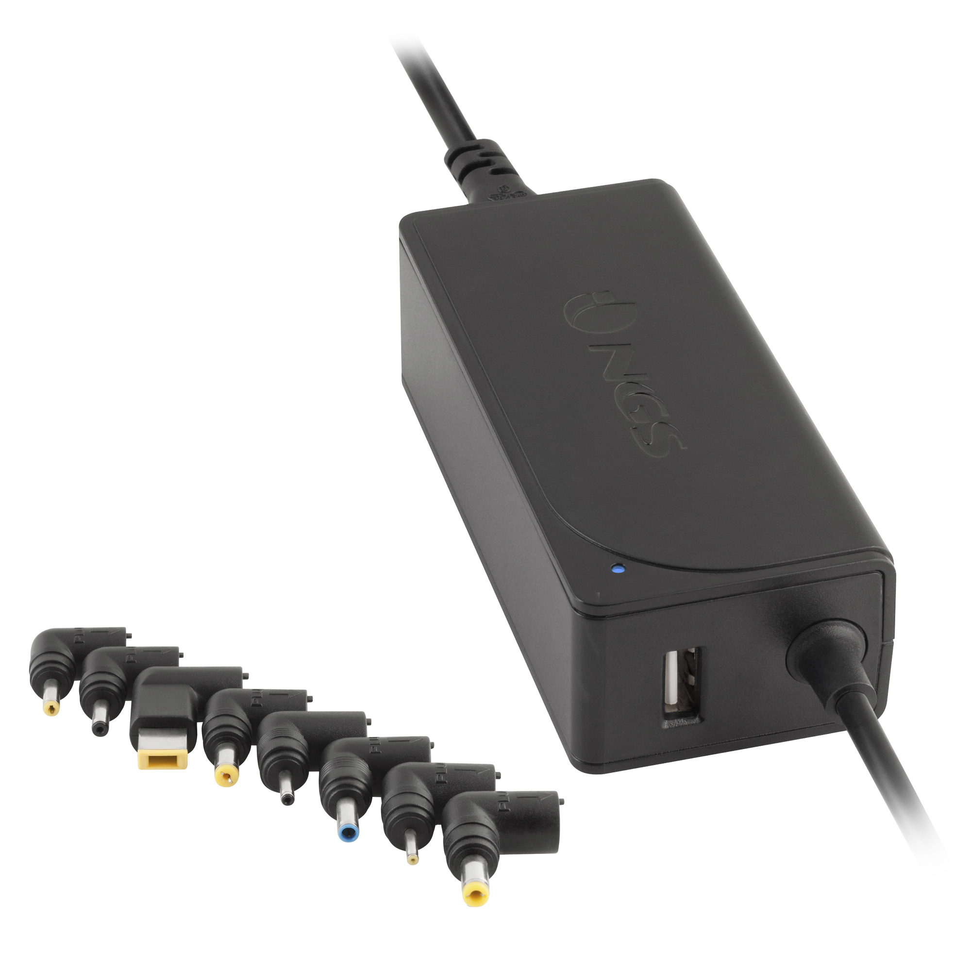 Carregador de parede automatico para portátil, 45W , 8 conetores 