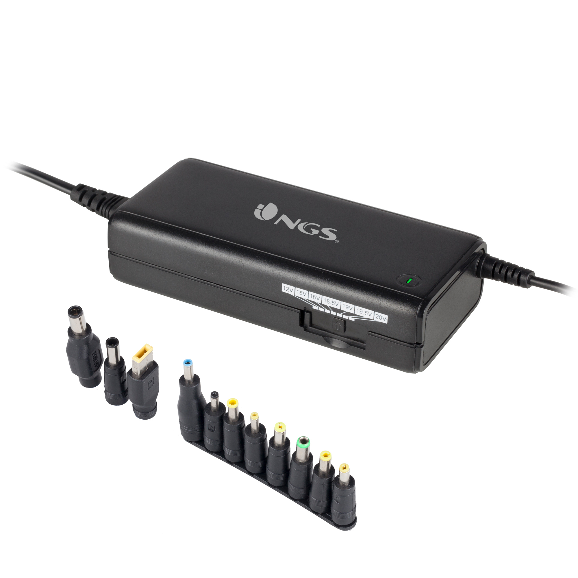 Carregador de parede manual para portátil, 45W , 11 conetores 